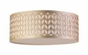 Ver imagem 1 de Luminária Plafon Cúpula Recorte Bronze 40X15 2E27 Bivolt