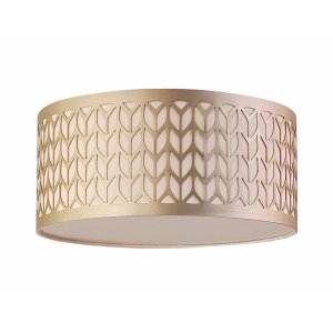 Luminária Plafon Recorte Bronze 30X15 2E27 Bivolt