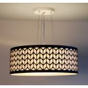Ver imagem 2 de Lustre Pendente Cúpula Recorte Preto 50X15 3E27 Bivolt