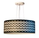 Ver imagem 1 de Lustre Pendente Cúpula Recorte Preto 40X15 2E27 Bivolt