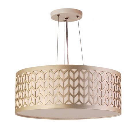 Lustre Pendente Cúpula Recorte Bronze 50X15 3E27 Bivolt