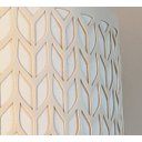 Ver imagem 3 de Lustre Pendente Cúpula Recorte Bege 50X15 3E27 Bivolt