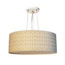 Ver imagem 1 de Lustre Pendente Cúpula Recorte Bege 50X15 3E27 Bivolt