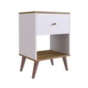 Ver imagem 4 de Kit Guarda-roupa Closet com 3 Gavetas e 2 Mesas de Cabeceira Cor:branco com Mel