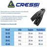 Nadadeira de Mergulho Cressi Reaction EBS - Preto - M/L - 4