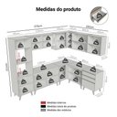 Ver imagem 4 de Armário de Cozinha Completa de Canto 465cm Nice Madesa 01