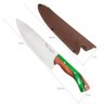 Faca Chef Profissional Faca Gaúcha em Aço Inox Cozinha 8' Cabo Híbrido Resina e Madeira - 4