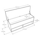Ver imagem 5 de Calçadeira Bau com Nicho Marry Marrom Marrom para Cama de 140cm
