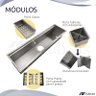 Calha Canal Organizador Escorredor Úmida Inox Tubrax - 3