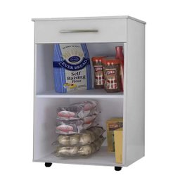 Balcão de Cozinha Multiuso Juliana Branco Flex Ajl Móveis - 3