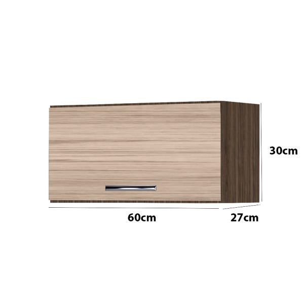 Jogo De Cozinha Modulada 5 Peças Clara 240 Cm Castanho/avelã - Ajl Móveis -  Marrom