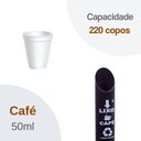 Ver imagem 4 de Kit Suporte Porta Copo Descartável Café 50ml E Lixeira Pvc