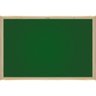 Lousa Quadro Escolar Verde UV Standard 3mm 70x50 cm para Giz Moldura de Madeira Pinus Natural - 1