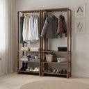 Ver imagem 4 de Kit 2 Closet Modulado 3 Prateleiras 200x80 Cm Ey101 Novam - Montana