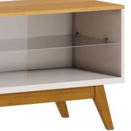 Rack Classic Mais 1 Gaveta 1.4 Imcal 12733 Off White Nature Sala Estar - 2