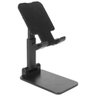 Suporte de Mesa Universal para Celular Apoio Ajustável Articulado Smartphone Compacto Portátil:Preto - 4