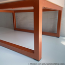Ver imagem 7 de Mesa de Cabeceira Industrial Mdf com Pés Metalon Cobre Plancasa:carvalho