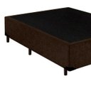 Ver imagem 2 de Base Box Casal Courino Marrom 138x188x40