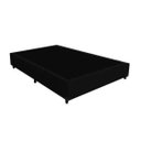 Ver imagem 1 de Base Box Casal Suede Preto 138x188x40