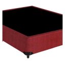 Ver imagem 1 de Base Box Casal Suede Vermelho 138x188x40