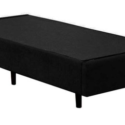 Base Box Solteiro Courino Preto 78x188x40 - 2