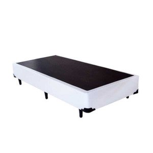 Base Box Solteiro Courino Branco 78x188x40