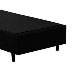 Base Box Solteiro Suede Preto 78x188x40 - 3