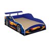 Cama Solteiro Com Guarda Roupa Carro Stock Car Azul Marinho - 4