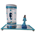 Ver imagem 1 de Kit Altar Iemanjá Porta Vela com Escultura e Bandeja Orixá