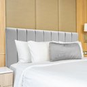 Ver imagem 2 de Cabeceira Cama de Casal Veludo Premium