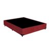 Base Box Viúva Suede Vermelho 128x188x40 - 2