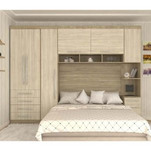 Guarda-Roupa Dormitório Modulado Master Casal 138cm - Avelã Rústico e Ártico Rústico - Luciane M02