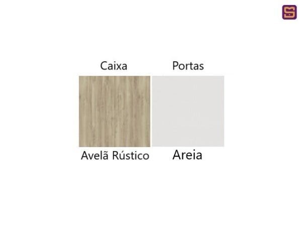 Guarda-Roupa Dormitório Modulado Master Casal 158cm Queen - Avelã Rústico e Areia - Luciane M01 - 6