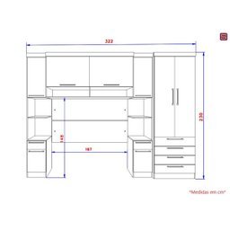 Guarda-Roupa Dormitório Modulado Master Casal 158cm Queen - Avelã Rústico e Areia - Luciane M01 - 5