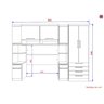 Guarda-Roupa Dormitório Modulado Master Casal 138cm - Avelã Rústico e Areia - Luciane M01 - 5