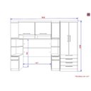 Ver imagem 5 de Guarda-Roupa Dormitório Modulado Master Casal 138cm - Avelã Rústico e Areia - Luciane M01