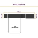 Ver imagem 3 de Guarda Roupa Dormitório Modulado Veneza Casal 1,38 m Avelã e Arenas Luciane M01