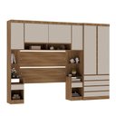 Ver imagem 7 de Guarda Roupa Dormitório Modulado Veneza Casal 1,38 m Avelã e Arenas Luciane M01