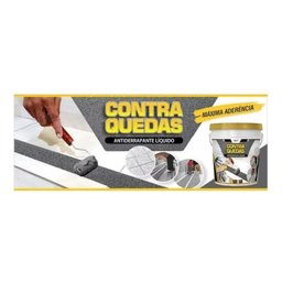Antiderrapante Liquida Incolor/Preto Contra Quedas 1kg - 6