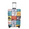 Capa para Mala de Viagem Estampa Selos de Viagem Tamanho G - 5