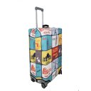 Ver imagem 3 de Capa para Mala de Viagem Estampa Selos de Viagem Tamanho G