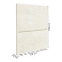 Ver imagem 3 de Cabeceira Solteiro 100 Cm com Frame Luna Boucle Bege Artte Bege
