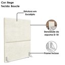 Ver imagem 4 de Cabeceira Solteiro 100 Cm com Frame Luna Boucle Bege Artte Bege