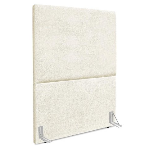 Cabeceira Solteiro 100 Cm com Frame Luna Boucle Bege Artte Bege