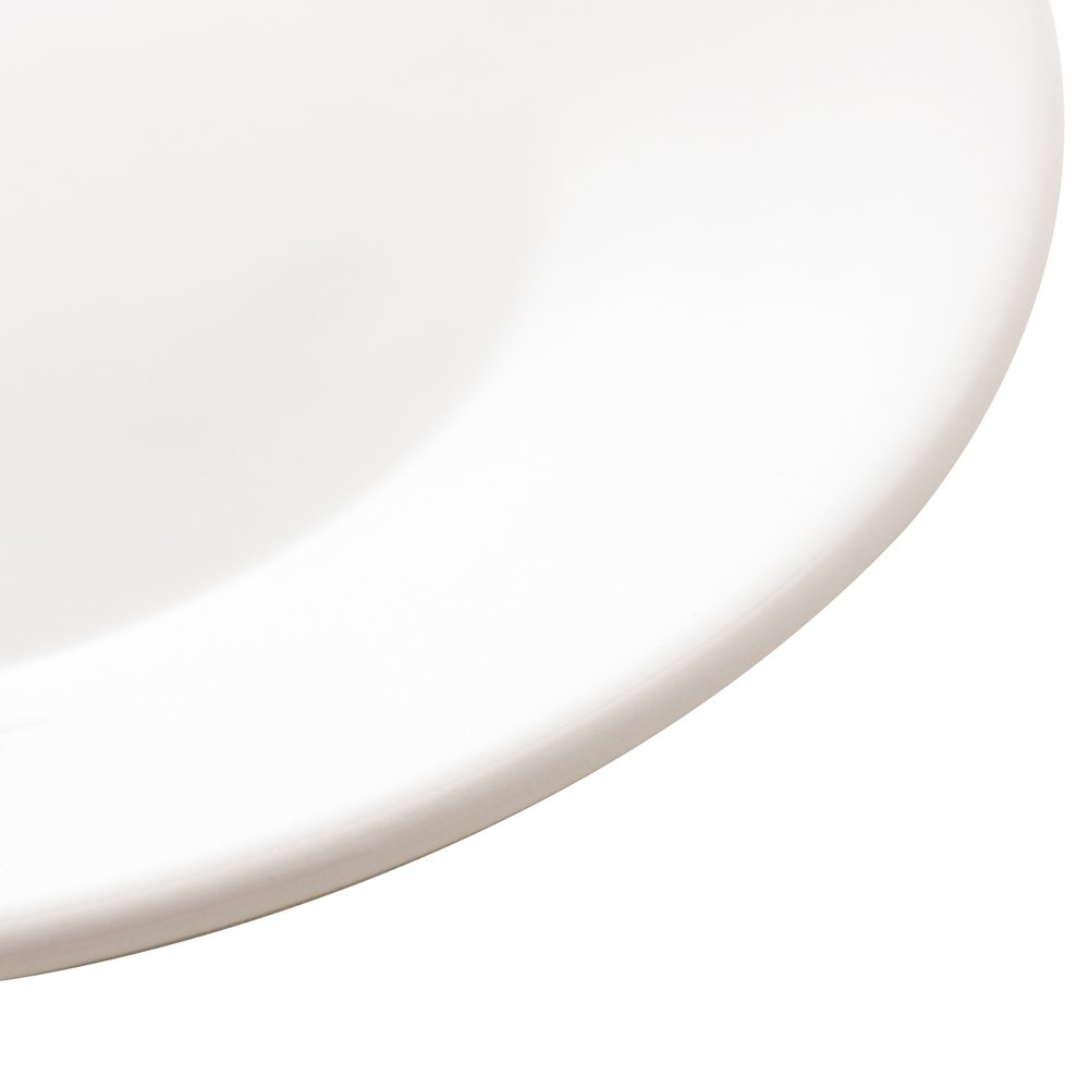 Prato Raso P/Sobremesa de Porcelana Branca Clean 20,5cm Lyor - 2
