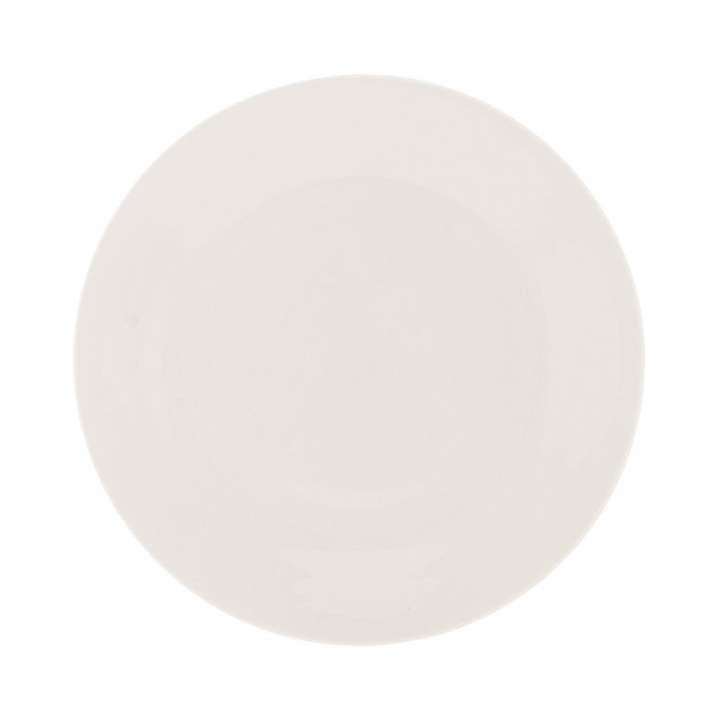 Prato Raso P/Sobremesa de Porcelana Branca Clean 20,5cm Lyor - 3