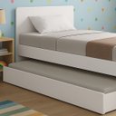 Ver imagem 5 de Bicama Luna Solteiro Bibox Reforçada Cama Infantil Auxiliar:branco