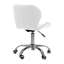 Ver imagem 7 de Kit 2 Cadeiras Office Eiffel Slim Giratória Base Cromada com Rodízios e Ajuste de Altura