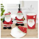 Ver imagem 1 de Decoração Natal Kit 4 Peças Papai Noel Banheiro Natalino