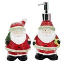 Ver imagem 3 de Decoração Natal Kit 4 Peças Papai Noel Banheiro Natalino